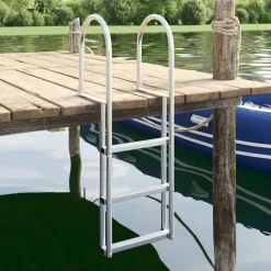 vidaXL 3-Traps Steigerladder Zilver 45 x 11,5 x 134 cm Aluminium