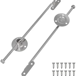 vidaXL Trekstangscharnier 2 stuks Zilver 190 mm Metaal