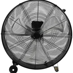 vidaXL Trommelventilator industrieel 187,7 W 77 cm zwart