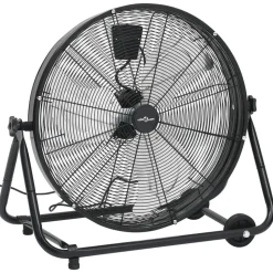 vidaXL Trommelventilator industrieel 172,5 W 60 cm zwart