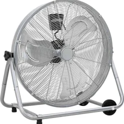 vidaXL Trommelventilator met wiel Zilver 73 x 42 x 70 cm Aluminium