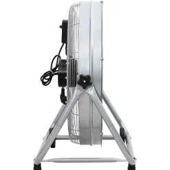 vidaXL Trommelventilator met wiel Zilver 73 x 42 x 70 cm Aluminium