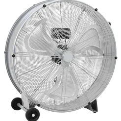 vidaXL Trommelventilator met wiel Zilver 79 x 37 x 82 cm Aluminium