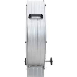 vidaXL Trommelventilator met wiel Zilver 79 x 37 x 82 cm Aluminium