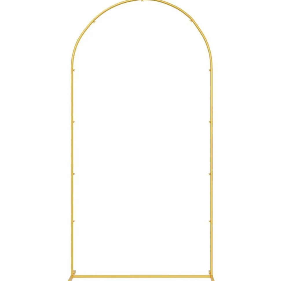 vidaXL Trouwrand Goud 100 x 39 x 200 cm Staal