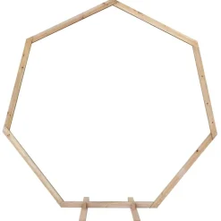 vidaXL Trouwrand Licht Bruin 221 x 92 x 216 cm Massief Vurenhout