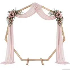vidaXL Trouwrand Licht Bruin 221 x 92 x 216 cm Massief Vurenhout