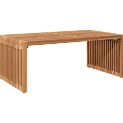 vidaXL Tuin Bijzettafel Bruin 90 x 50 x 36 cm Massief Teakhout