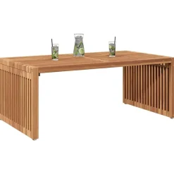 vidaXL Tuin Bijzettafel Bruin 90 x 50 x 36 cm Massief Teakhout
