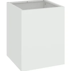 vidaXL Tuin Bloempot Wit 32 x 32 x 40 cm Koudgewalst staal