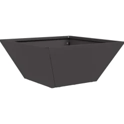 vidaXL Tuin Bloempot Zwart 35 x 35 x 15 cm Koudgewalst staal