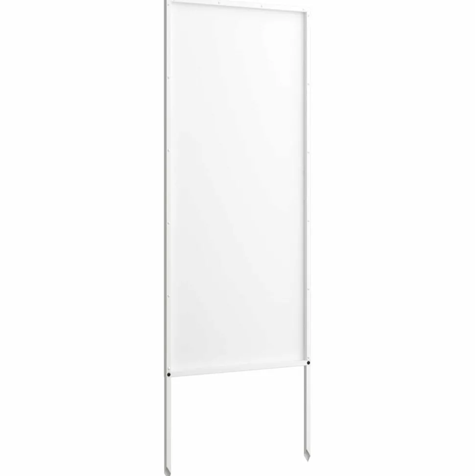 vidaXL Tuin Privacy Screen Fretwerk Wit 50 x 140 cm Koudgewalst staal