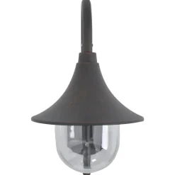 vidaXL Tuin wandlamp E27 42 cm aluminium brons