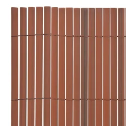 vidaXL Tuinafscheiding dubbelzijdig 90x300 cm PVC bruin