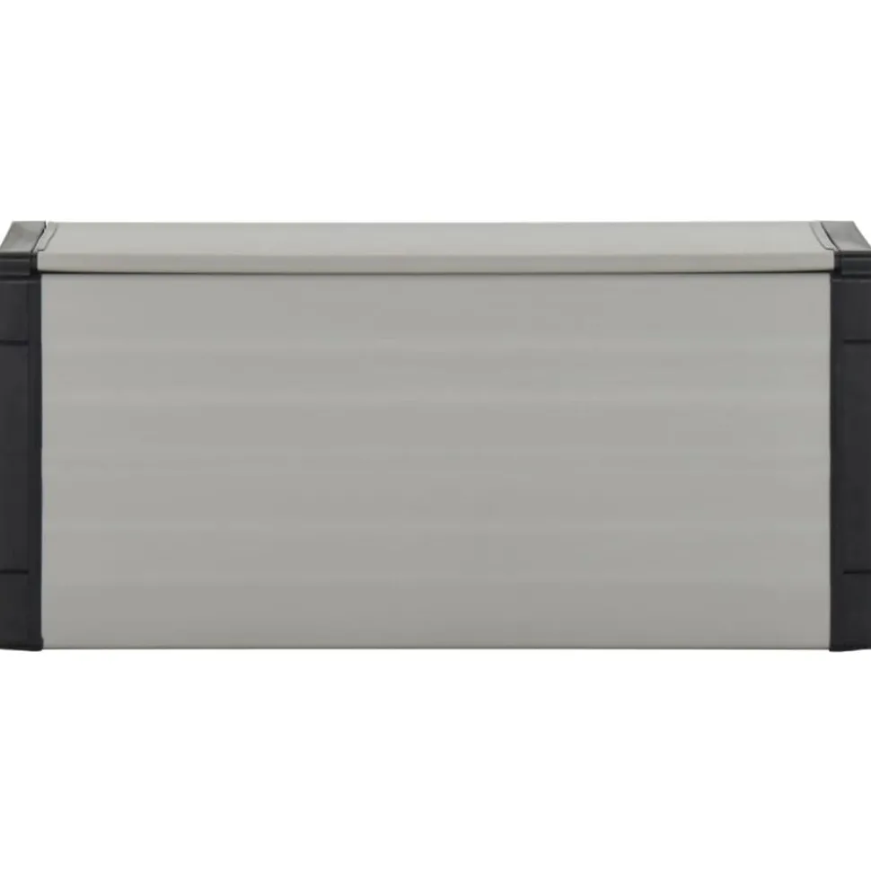 vidaXL Tuinafvalbak 85x34x40 cm grijs