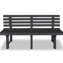 vidaXL Tuinbank 145,5 cm kunststof antraciet