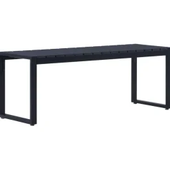 vidaXL Tuinbank 120,5 cm PS-plaat zwart