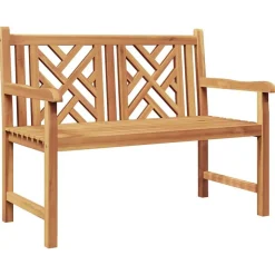 vidaXL Tuinbank 114 x 60 x 90 cm Massief Teakhout