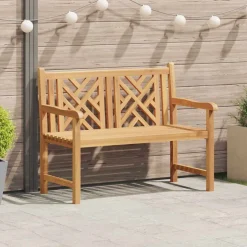 vidaXL Tuinbank 114 x 60 x 90 cm Massief Teakhout