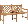 vidaXL Tuinbank 150 x 60 x 90 cm Massief Teakhout