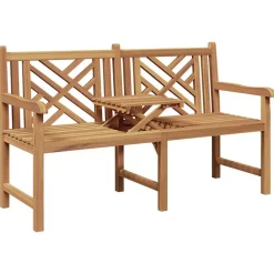 vidaXL Tuinbank 150 x 60 x 90 cm Massief Teakhout