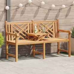vidaXL Tuinbank 150 x 60 x 90 cm Massief Teakhout