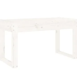 vidaXL Tuinbank 80x38x45 cm massief grenenhout wit