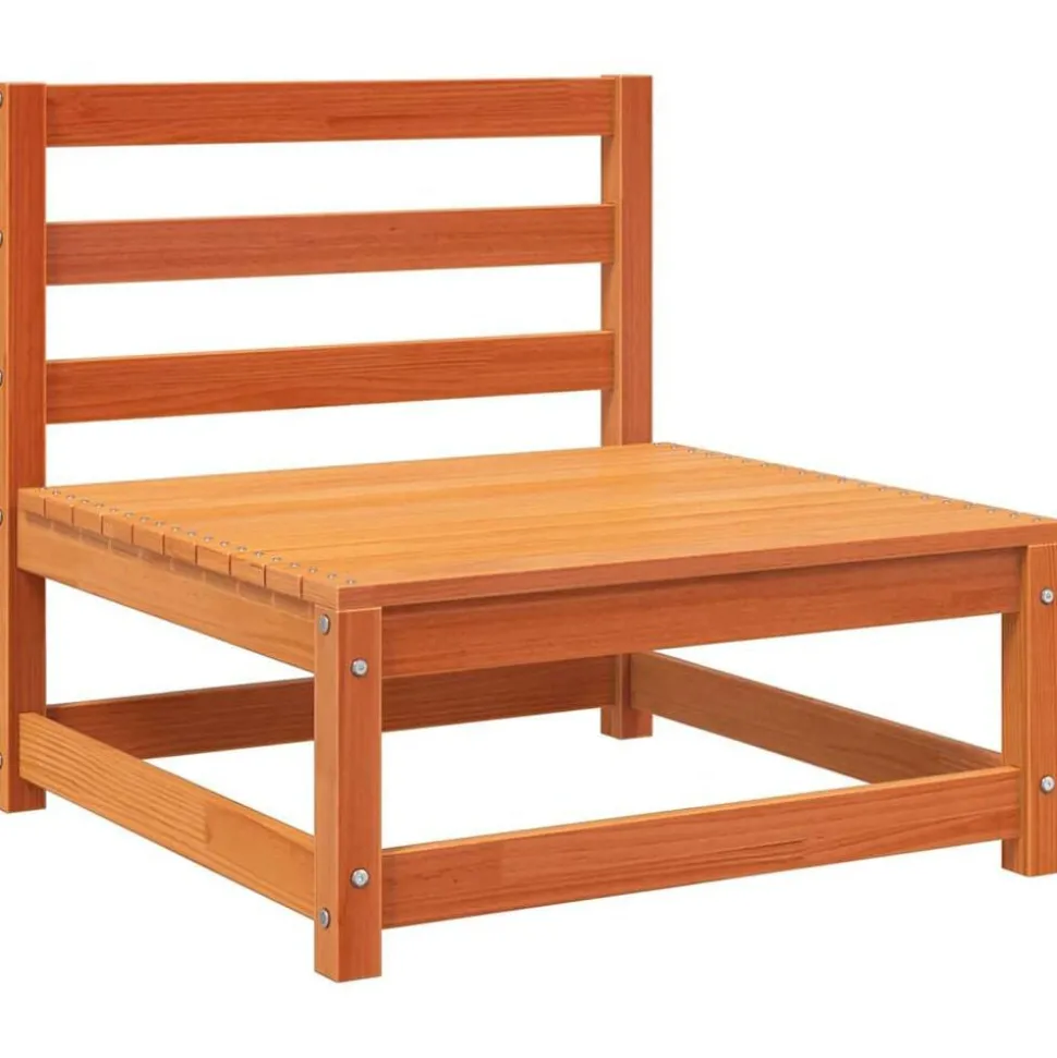vidaXL Tuinbank zonder armleuningen 70x70x67 cm grenenhout wasbruin
