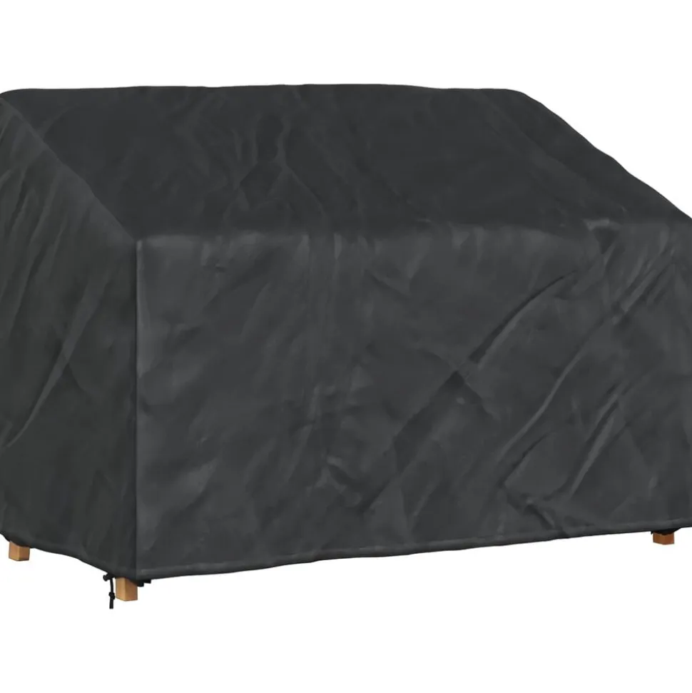 vidaXL Tuinbankhoes Zwart 134 x 70 x 65 / 94 cm 210D Oxford Stof