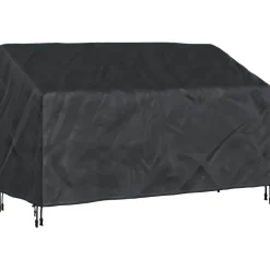 vidaXL Tuinbankhoes Zwart 165 x 70 x 65 / 94 cm 600D Oxford Stof