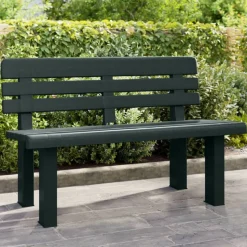 vidaXL Tuinbankje 110x52x71 cm polypropeen groen