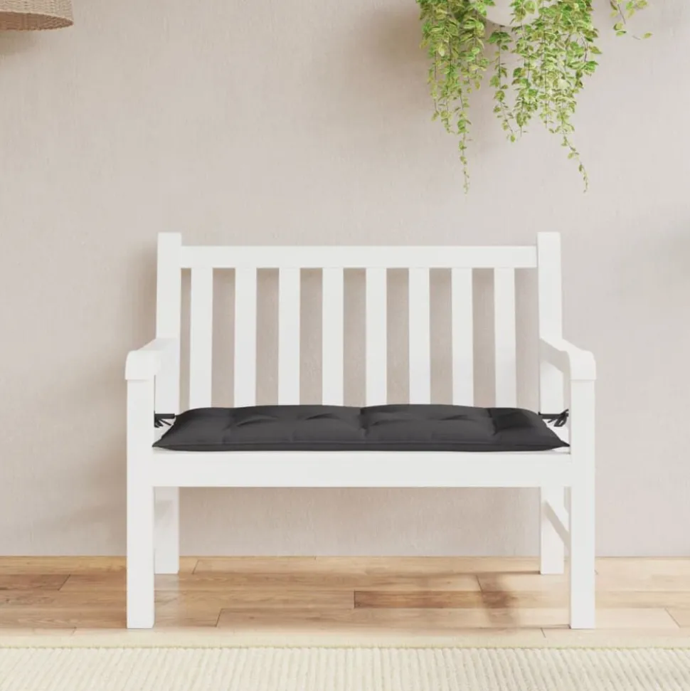 vidaXL Tuinbankkussen 100x50x7 cm oxford stof zwart