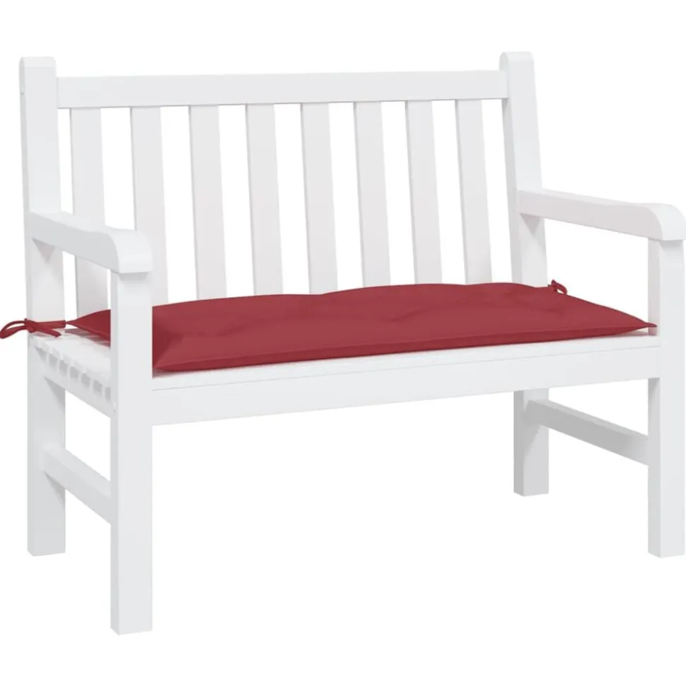 vidaXL Tuinbankkussen 100x50x7 cm oxford stof wijnrood