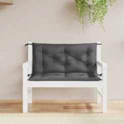 vidaXL Tuinbankkussens 2 st 100x50x7 cm oxford stof antracietkleurig