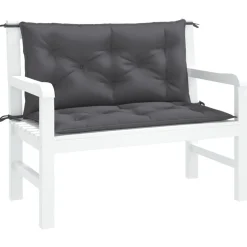 vidaXL Tuinbankkussens 2 st 100x50x7 cm oxford stof antracietkleurig