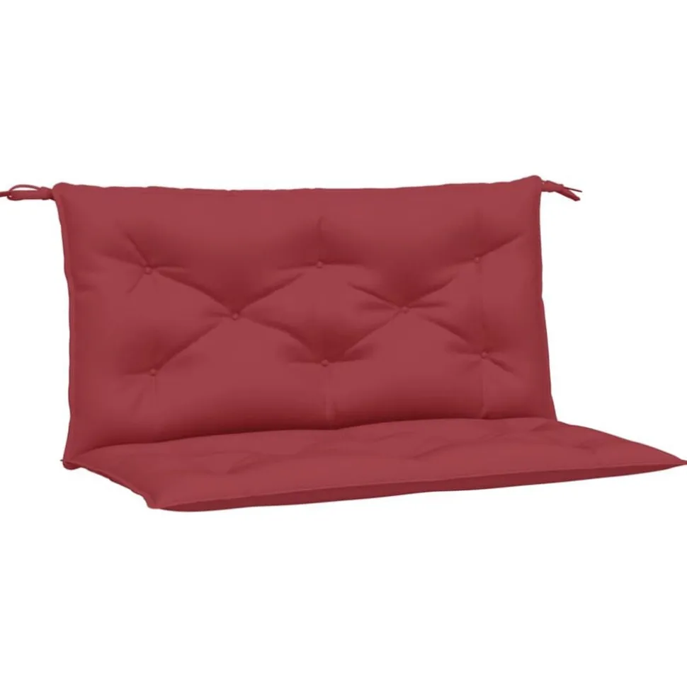 vidaXL Tuinbankkussens 2 st 100x50x7 cm oxford stof wijnrood
