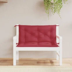 vidaXL Tuinbankkussens 2 st 100x50x7 cm oxford stof wijnrood