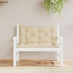 vidaXL Tuinbankkussens 2 st 100x50x7 cm oxford stof beige