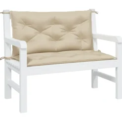 vidaXL Tuinbankkussens 2 st 100x50x7 cm oxford stof beige