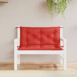 vidaXL Tuinbankkussens 2 st 100x50x7 cm oxford stof rood
