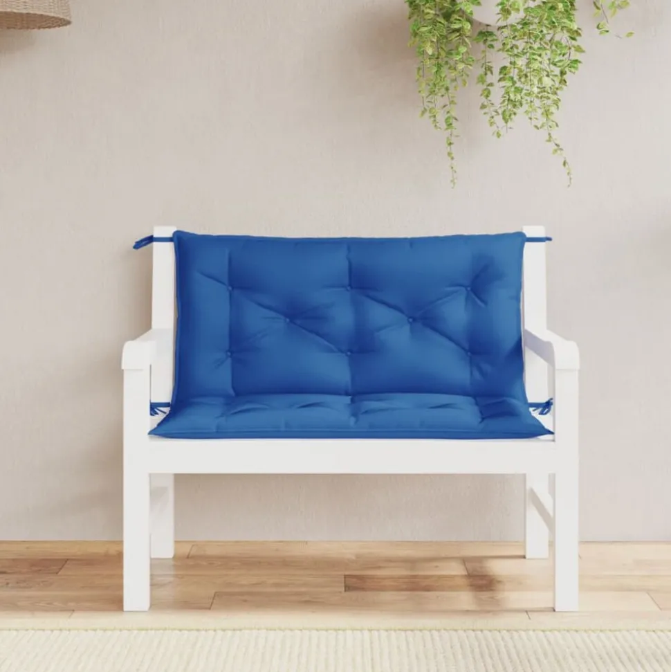 vidaXL Tuinbankkussens 2 st 100x50x7 cm oxford stof koningsblauw