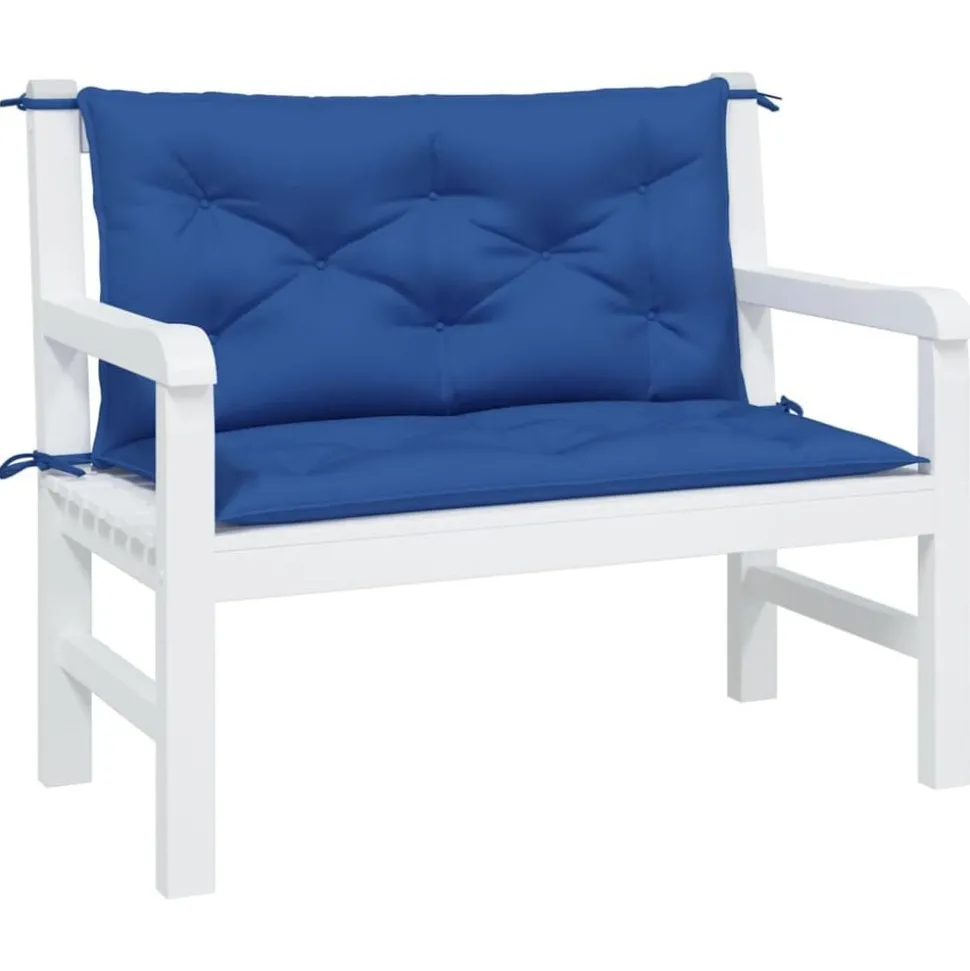 vidaXL Tuinbankkussens 2 st 100x50x7 cm oxford stof koningsblauw