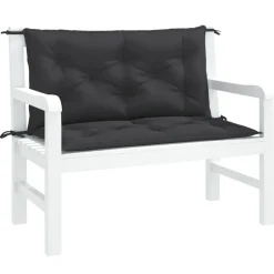 vidaXL Tuinbankkussens 2 st 100x50x7 cm oxford stof zwart