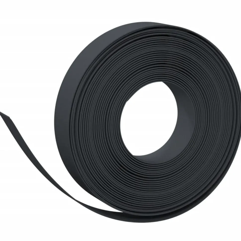 vidaXL Tuinbegrenzing 10 m 10 cm polyetheen zwart