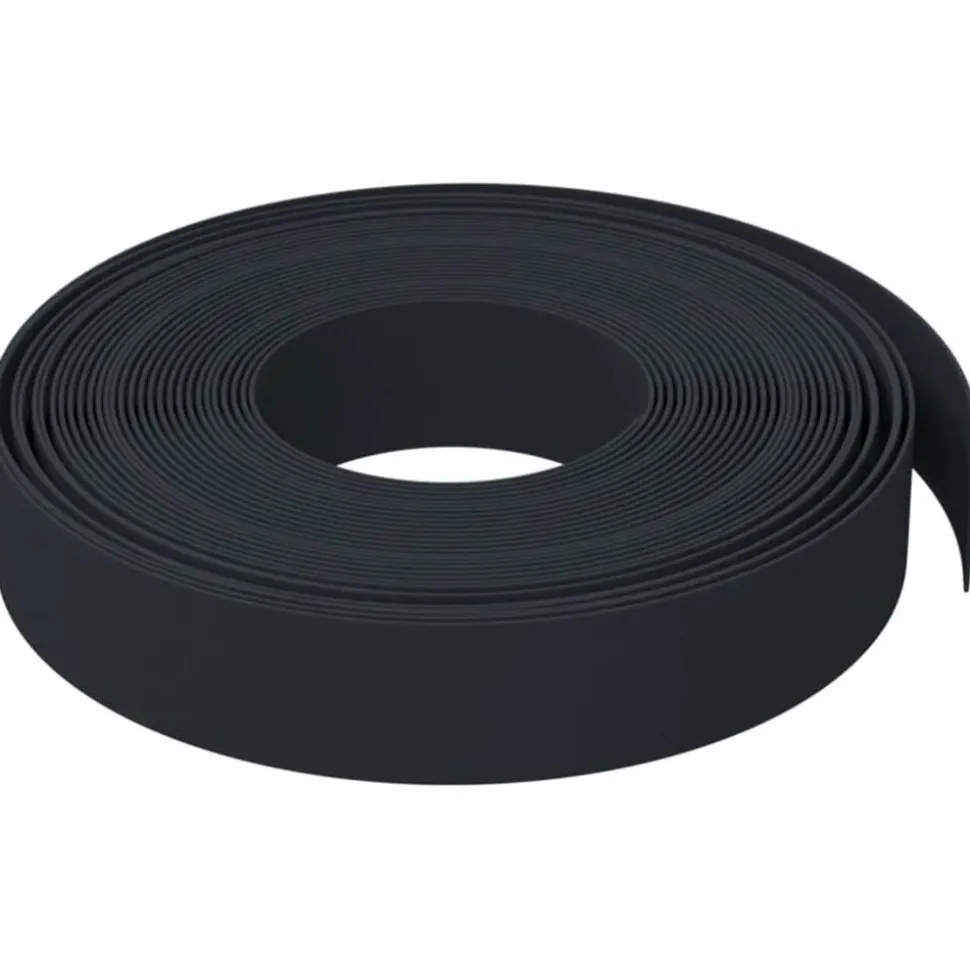 vidaXL Tuinbegrenzing 10 m 10 cm polyetheen zwart