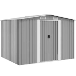 vidaXL Tuinberging 257x205x178 cm metaal grijs