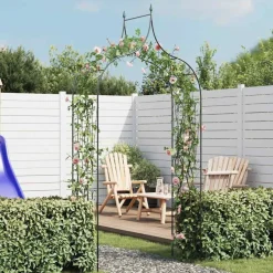 vidaXL Tuinboog speer ontwerp donkergroen