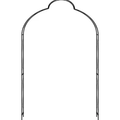 vidaXL Tuinboog 150x34x240 cm ijzer zwart