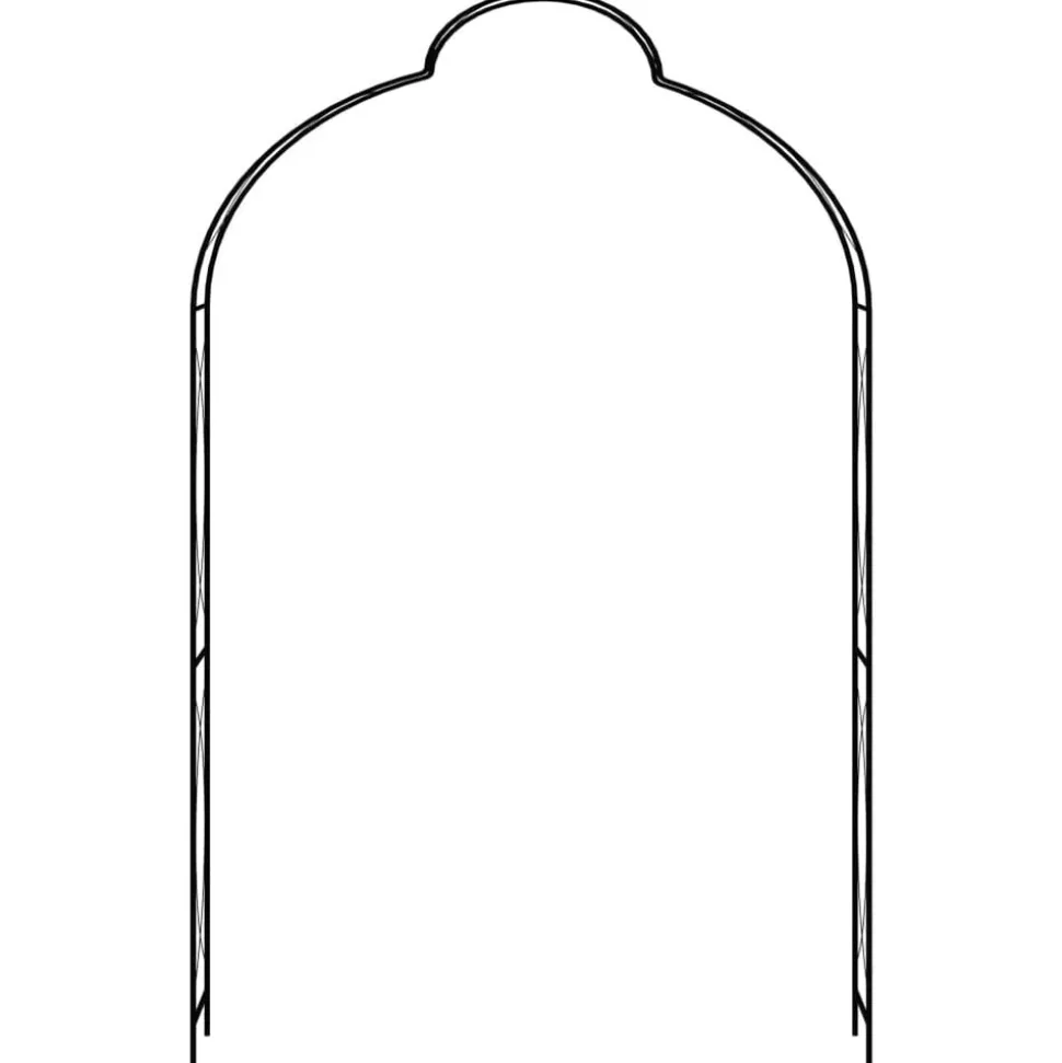 vidaXL Tuinboog 150x34x240 cm ijzer zwart