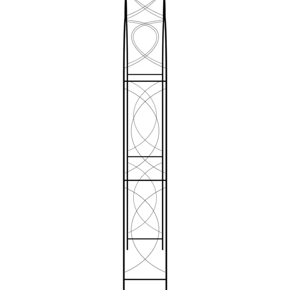 vidaXL Tuinboog 150x34x240 cm ijzer zwart